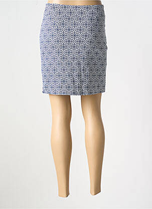 Jupe courte poches bleu CARRE ROYAL femme