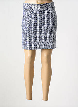 Jupe courte bleu CARRE ROYAL pour femme