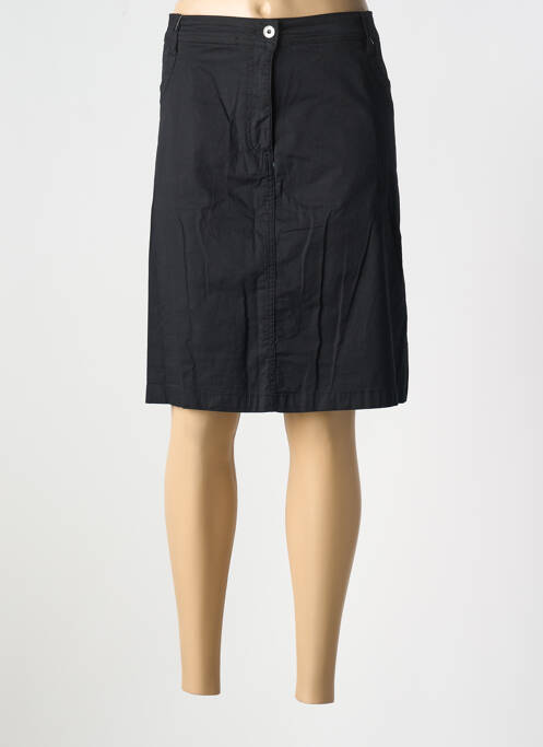 Jupe mi-longue coupe droite noir BRANDTEX femme