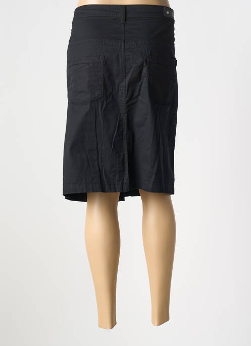 Jupe mi-longue coupe droite noir BRANDTEX femme