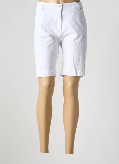 Bermuda coupe droite blanc BRANDTEX femme