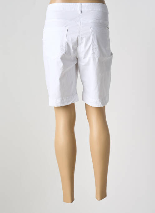 Bermuda coupe droite blanc BRANDTEX femme