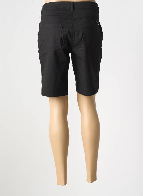 Bermuda coupe droite noir BRANDTEX femme
