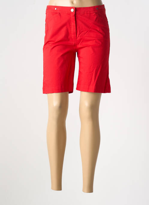 Bermuda rouge FELINO pour femme