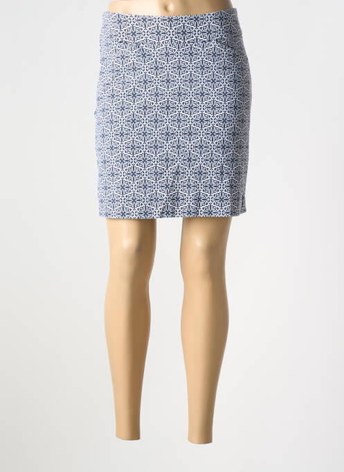 Jupe courte bleu CARRE ROYAL pour femme