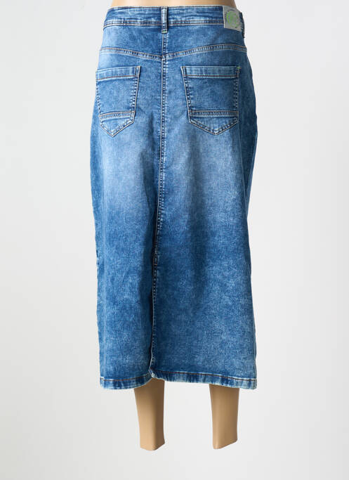 Jupe mi-longue bleu CECIL femme