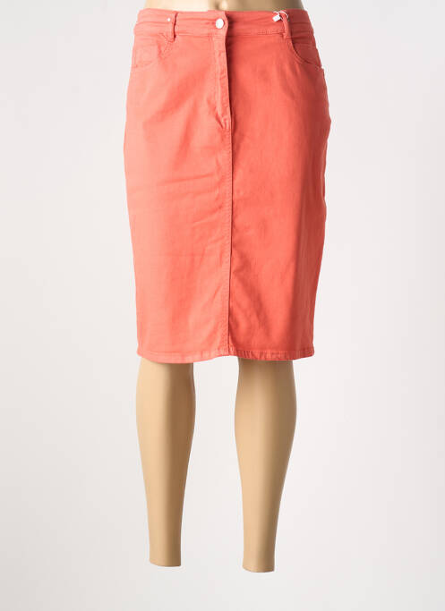 Jupe mi-longue orange DIANE LAURY pour femme