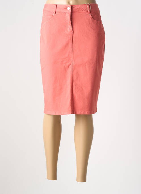 Jupe mi-longue orange DIANE LAURY pour femme