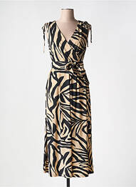 Robe longue imprimé fantaisie sans manche noir BETTY BARCLAY femme