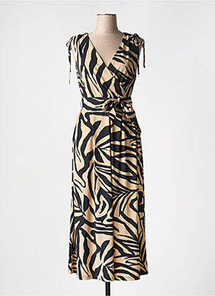 Robe longue imprimé fantaisie sans manche noir BETTY BARCLAY femme