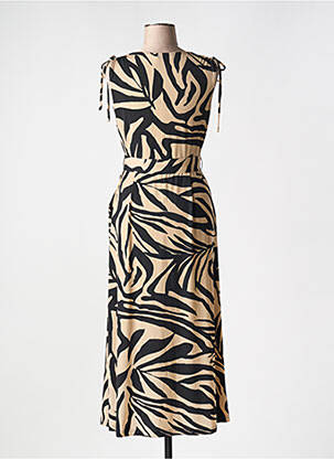 Robe longue imprimé fantaisie sans manche noir BETTY BARCLAY femme