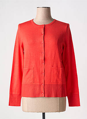 Gilet manches longues fermeture boutonnée sur le devant rouge BETTY BARCLAY femme