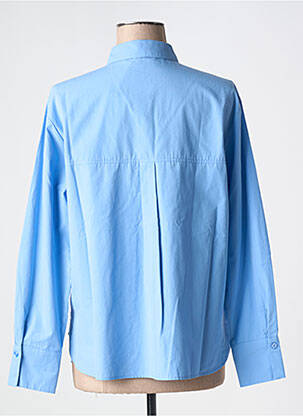Chemisier coupe droite manches longues bleu BETTY BARCLAY femme