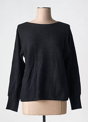 Pull col bateau manches longues noir BETTY BARCLAY femme