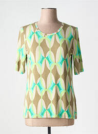 T-shirt imprimé fantaisie manches courtes vert BETTY BARCLAY femme
