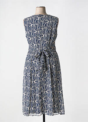 Robe mi-longue imprimé fantaisie sans manche bleu BETTY & CO femme