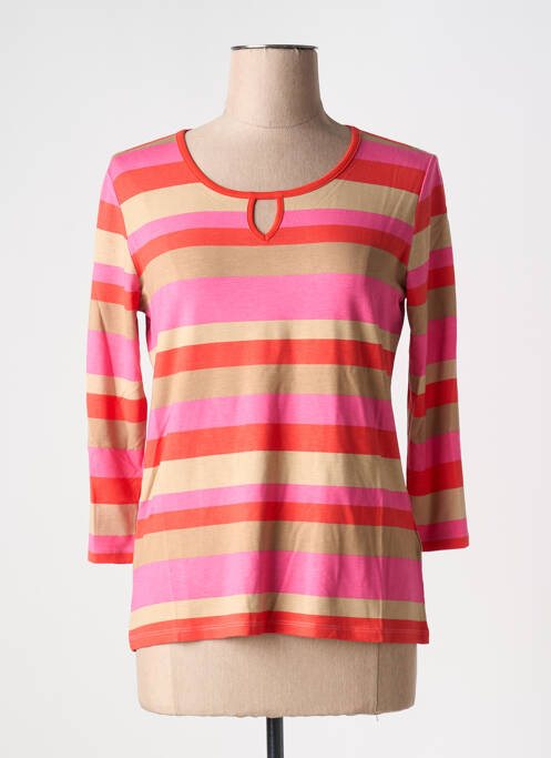 Top col rond manches longues rouge BETTY BARCLAY femme