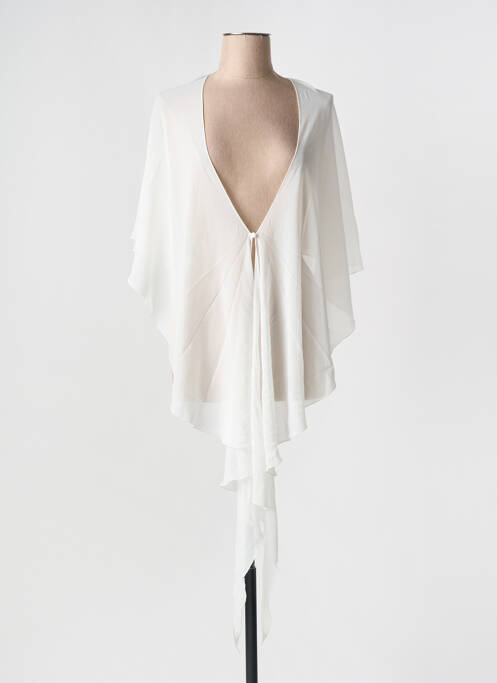 Poncho blanc VERA MONT pour femme