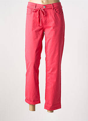 Pantalon droit stretch taille normale rose PARA MI femme