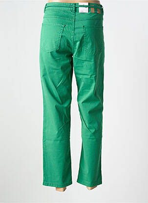 Pantalon droit stretch taille normale vert PARA MI femme