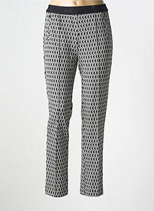 Pantalon slim taille élastique taille normale noir ANNA MONTANA femme