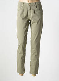 Jeans coupe slim stretch taille normale vert PARA MI femme