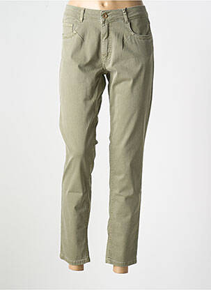 Jeans coupe slim stretch taille normale vert PARA MI femme