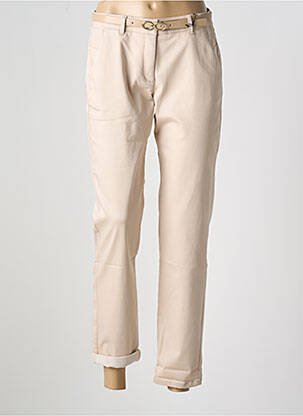 Pantalon chino tissage popeline taille normale beige BETTY BARCLAY femme