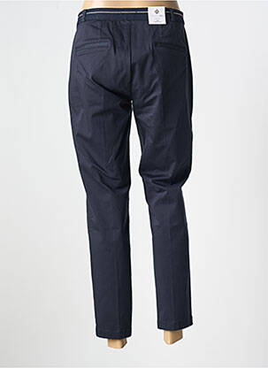 Pantalon chino tissage popeline taille normale bleu PARA MI femme
