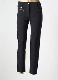 Pantalon slim tissage popeline taille normale noir BETTY BARCLAY femme