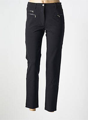 Pantalon slim tissage popeline taille normale noir BETTY BARCLAY femme