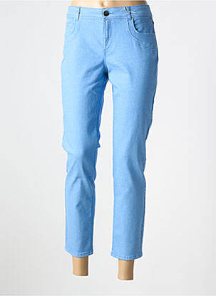 Pantalon 7/8 stretch taille normale bleu BETTY & CO femme