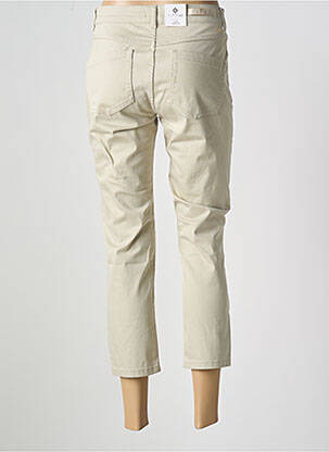 Pantalon 7/8 stretch taille normale beige PARA MI femme