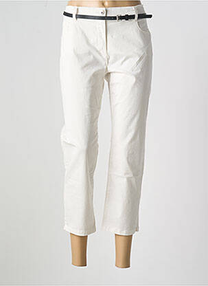 Pantalon 7/8 stretch taille normale blanc BETTY BARCLAY femme