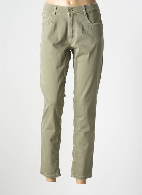 Jeans coupe slim stretch taille normale vert PARA MI femme