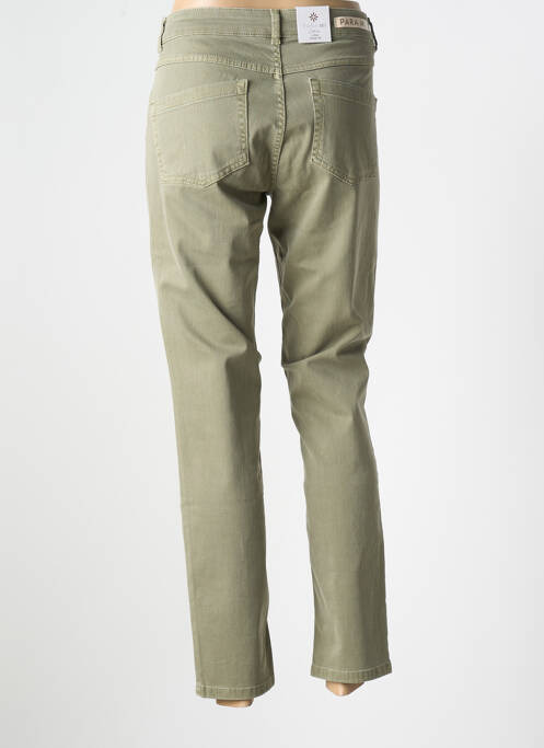 Jeans coupe slim stretch taille normale vert PARA MI femme