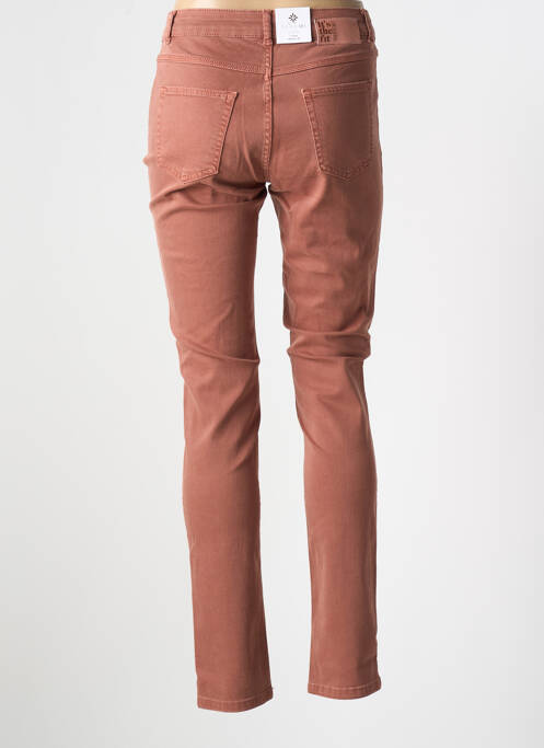 Jeans coupe slim marron PARA MI pour femme