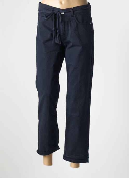 Pantalon droit bleu PARA MI pour femme