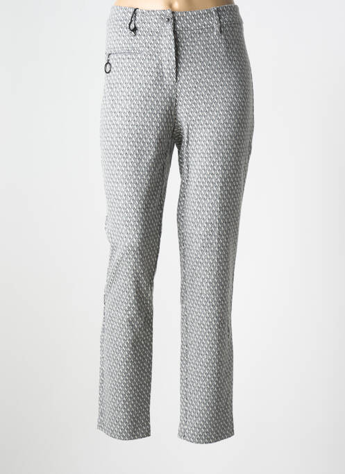 Pantalon slim gris ANNA MONTANA pour femme
