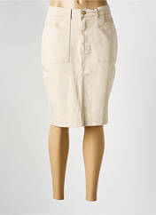 Jupe mi-longue beige PARA MI pour femme seconde vue