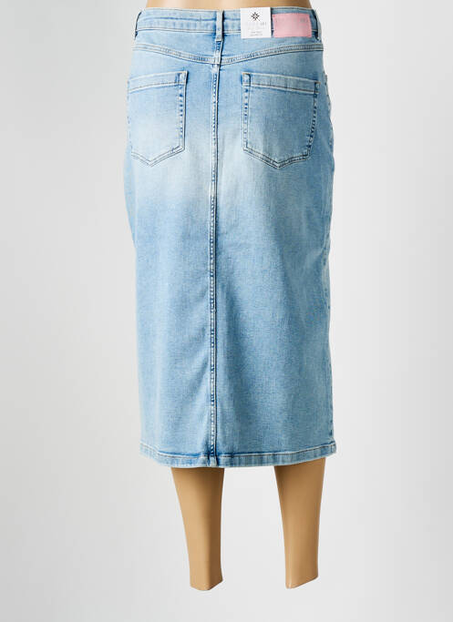 Jupe mi-longue bleu PARA MI femme