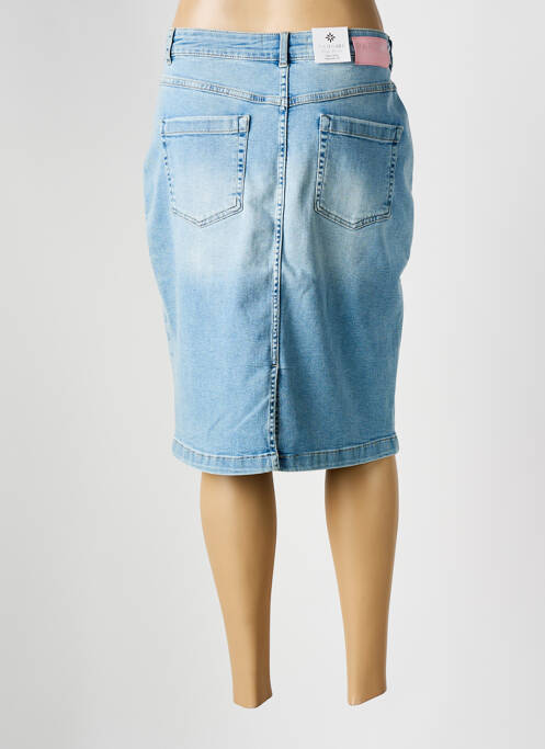 Jupe mi-longue bleu PARA MI femme
