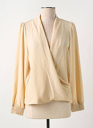 Blouse manches longues manches longues beige ARTLOVE femme