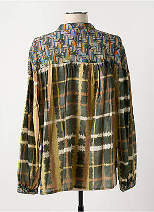 Blouse imprimé fantaisie manches longues vert JOHANNA PARIS femme