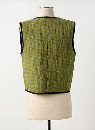 Gilet sans manche col v vert JOHANNA PARIS femme
