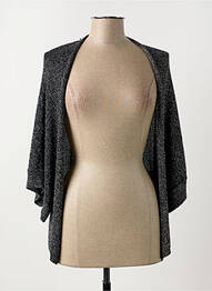Gilet manches longues manches 3/4 noir ANGE femme