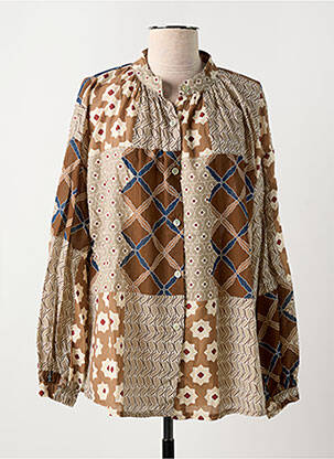 Chemisier marron JOHANNA PARIS pour femme