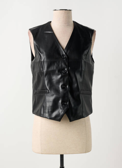 Gilet sans manche noir ANGE pour femme
