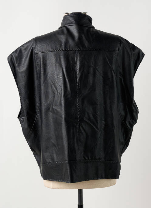 Veste simili cuir noir PAKO LITTO pour femme