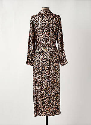 Robe longue manches longues manches longues rose LA PETITE ETOILE femme